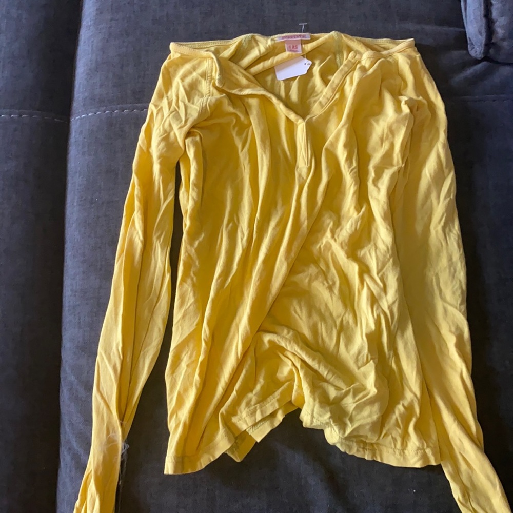 Mossimo Supply Co. Extra Small Yellow Long Sleeve